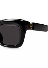 Alexander McQueen Floating Skull 54MM Square Sunglasses