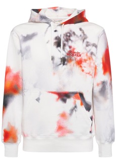 Alexander McQueen Floral All Over Print Cotton Hoodie