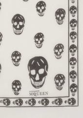 Alexander McQueen fringed skull-print scarf