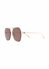 Alexander McQueen geometric-frame sunglasses