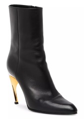 Alexander McQueen Gleam Armadillo Leather Booties