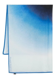 Alexander McQueen gradient-effect logo scarf