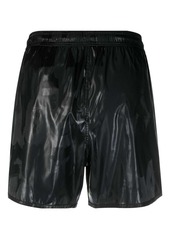 Alexander McQueen Graffiti logo-jacquard swim shorts