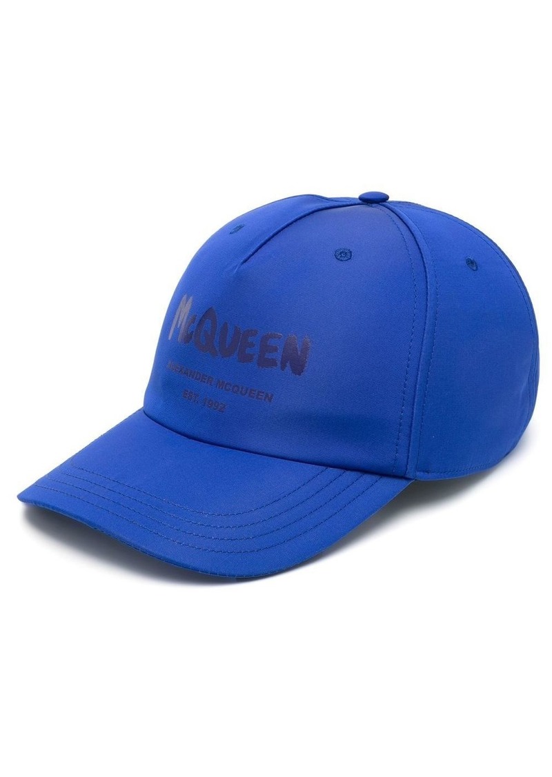 Alexander McQueen Graffiti-print baseball cap