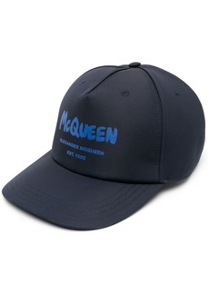 Alexander McQueen Graffiti-print baseball cap