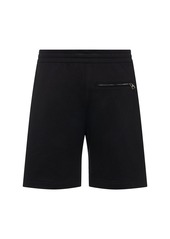 Alexander McQueen Graffiti Print Cotton Shorts