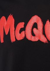 Alexander McQueen Graffiti Print Cotton T-shirt