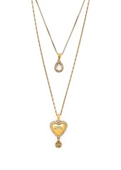 Alexander McQueen heart-charm double-chain necklace
