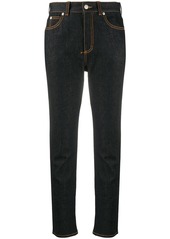 Alexander McQueen High-rise cropped denim jeans