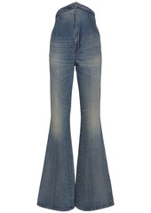 Alexander McQueen High Rise Denim Bellbottoms