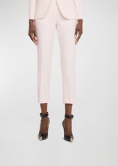 Alexander McQueen High-Waist Crop Cigarette Trousers