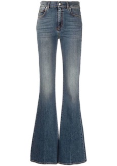 Alexander McQueen high-waisted flared jeans