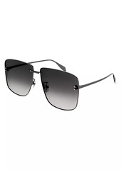 Alexander McQueen Icons Am0343s-001 64MM Sunglasses