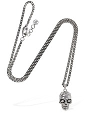 Alexander McQueen Jeweled Skull Brass Necklace