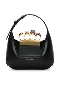 Alexander McQueen Jewelled Hobo leather mini bag