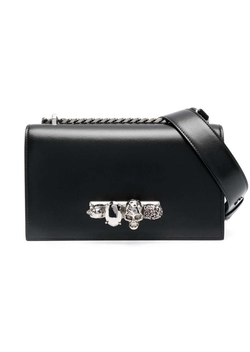 Alexander McQueen Jewelled leather shoulder bag