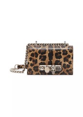 Alexander McQueen Jewelled Leopard-Print Satchel