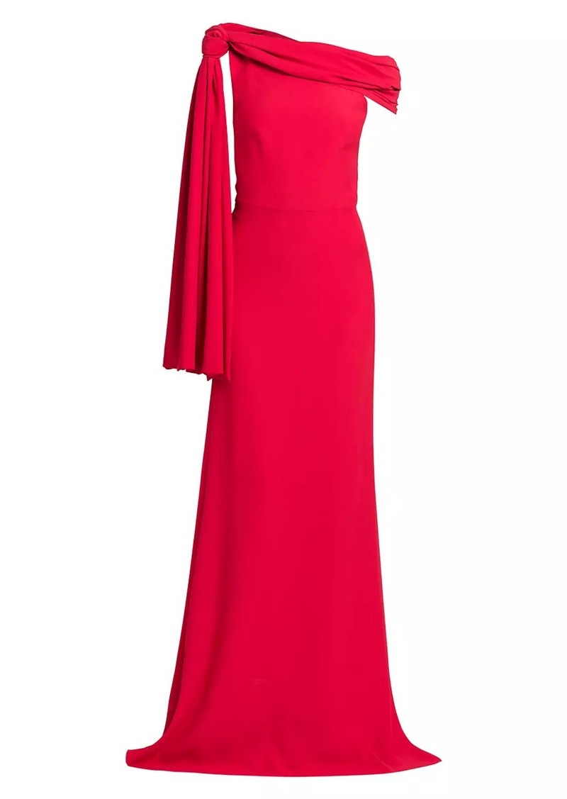 Alexander McQueen Knotted Crepe Evening Gown