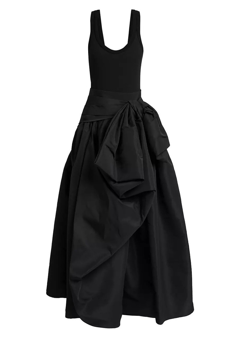 Alexander McQueen Knotted Stretch-Cotton Jersey Gown