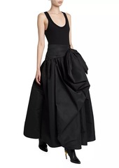 Alexander McQueen Knotted Stretch-Cotton Jersey Gown