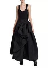 Alexander McQueen Knotted Stretch-Cotton Jersey Gown