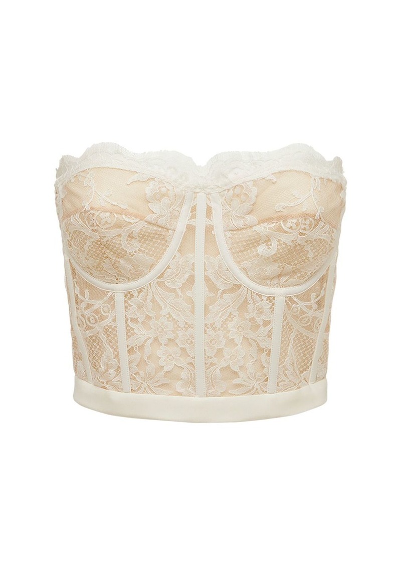 Alexander McQueen Lace Bustier Top