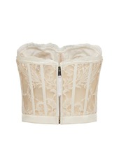 Alexander McQueen Lace Bustier Top