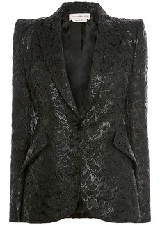 Alexander McQueen Lacquered Lace Jacket