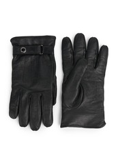 Alexander McQueen Leather Biker Gloves
