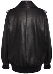 Alexander McQueen Leather Bomber Jacket