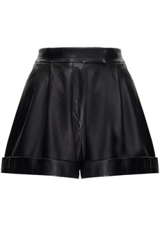 Alexander McQueen leather mini shorts