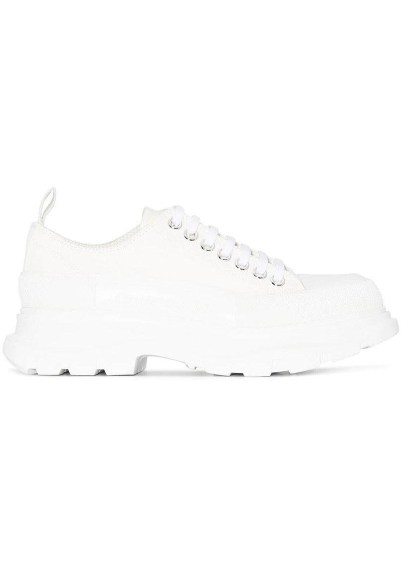 Alexander McQueen round-toe cotton sneakers