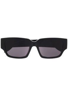 Alexander McQueen logo-arm rectangle-frame sunglasses