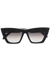 Alexander McQueen logo-debossed cat-eye frame sunglasses