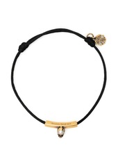 Alexander McQueen logo-engraved skull charm bracelet