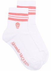 Alexander McQueen logo-knit striped socks