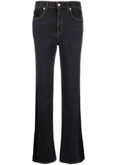 Alexander McQueen logo-patch bootcut jeans