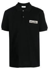 Alexander McQueen logo-patch polo shirt