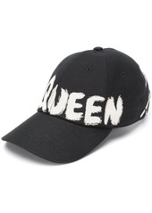 Alexander McQueen logo print baseball cap