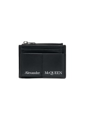 Alexander McQueen logo print cardholder