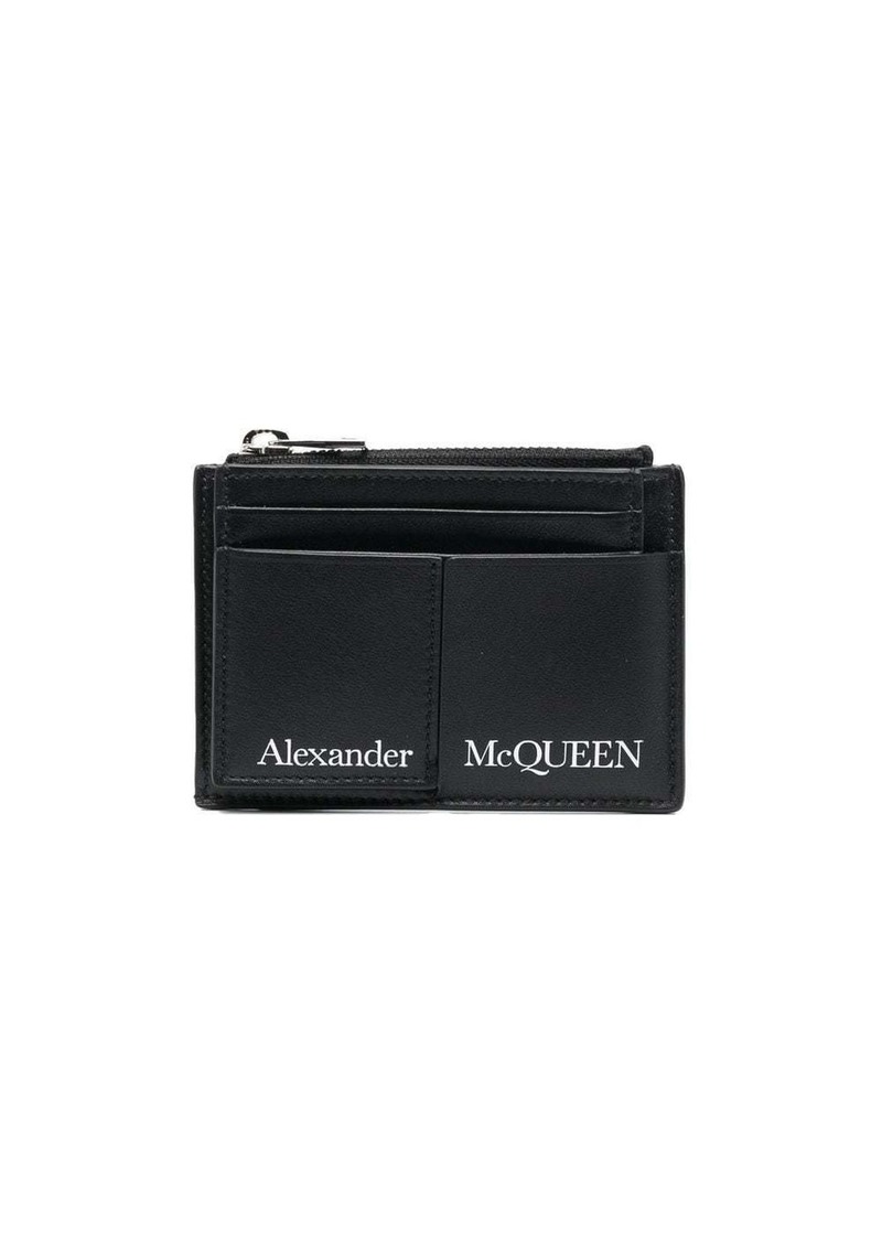 Alexander McQueen logo print cardholder