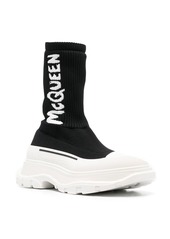 Alexander McQueen logo-print chunky sock sneakers