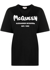 Alexander McQueen logo-print cotton T-shirt