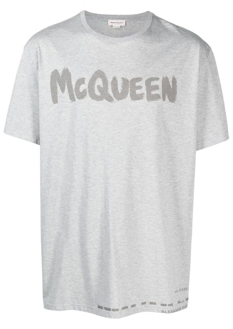 Alexander McQueen logo-print cotton T-shirt