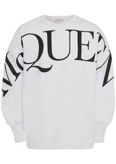 Alexander McQueen logo-print long-sleeve sweatshirt