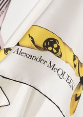 Alexander McQueen skull-print silk scarf