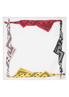 Alexander McQueen skull-print silk scarf