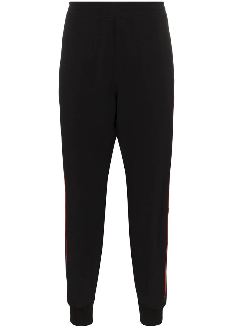 Alexander McQueen logo tape track pants