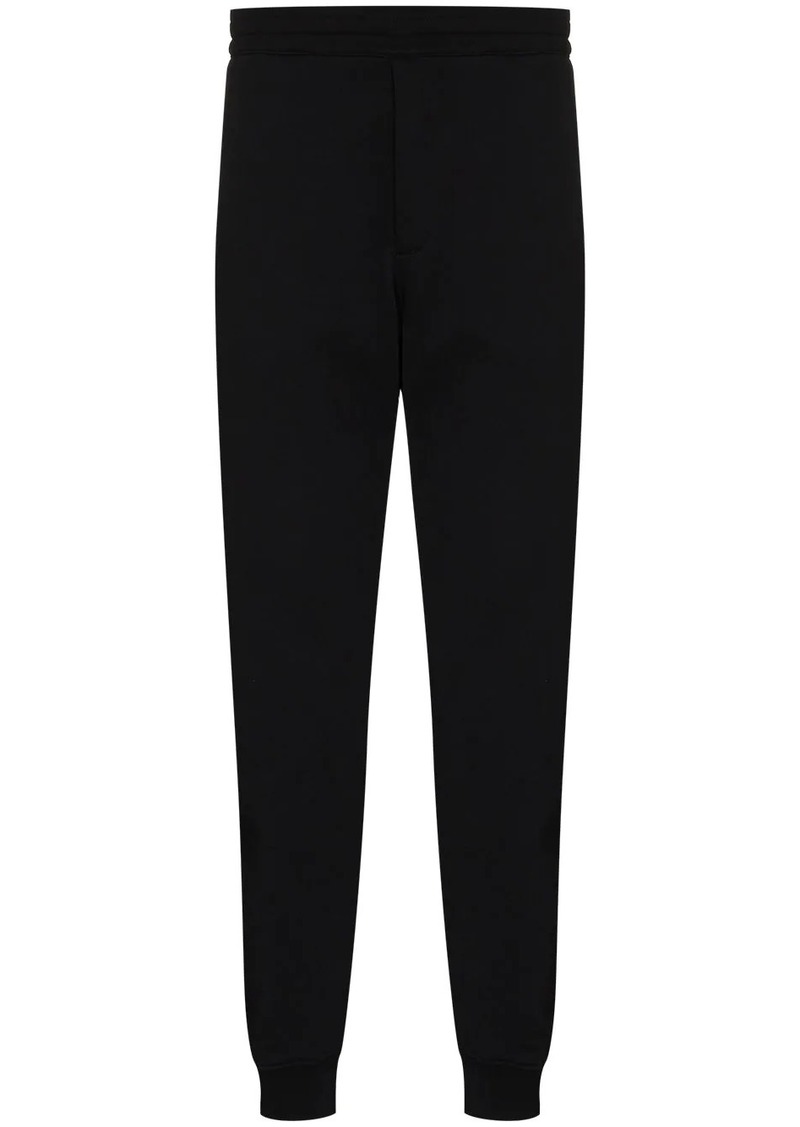 Alexander McQueen logo-tape straight-leg track pants