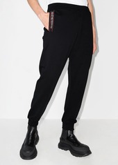 Alexander McQueen logo-tape straight-leg track pants